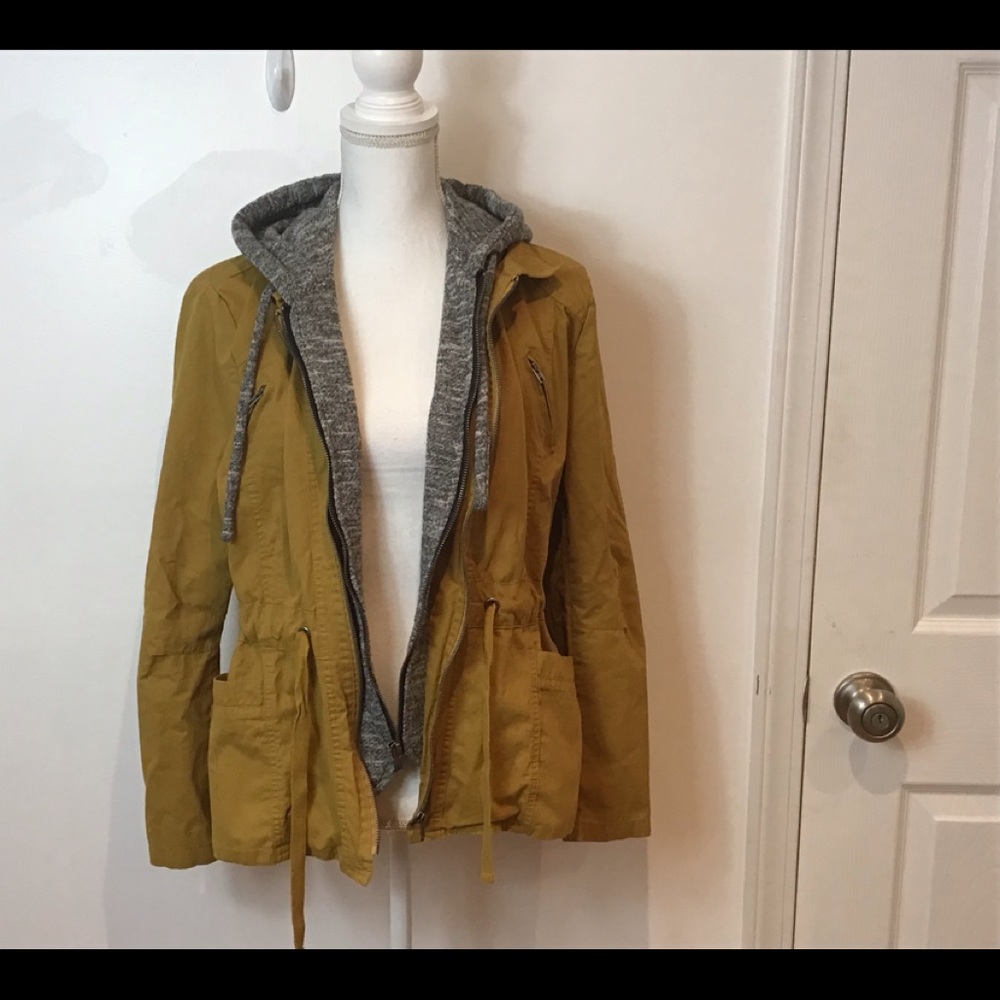 2SABLE MILITARY ANORAK MUSTARD HOODIE JACKET LG - Picture 9 of 15